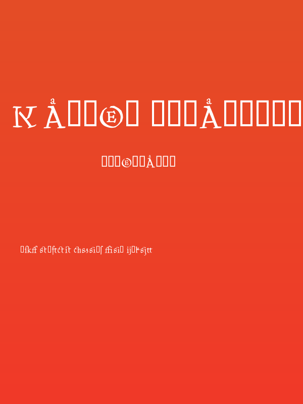 Kantor Ligatures Poster