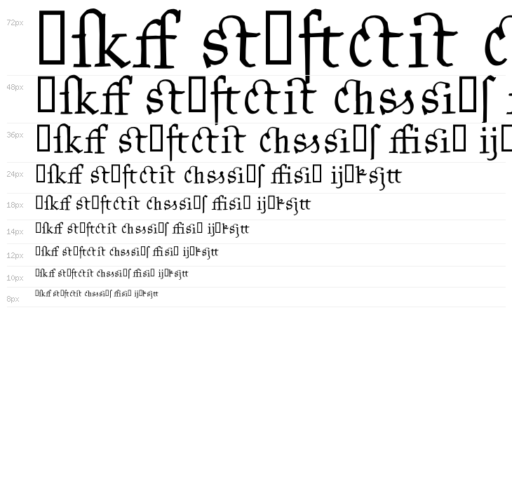 Kantor Ligatures Waterfall