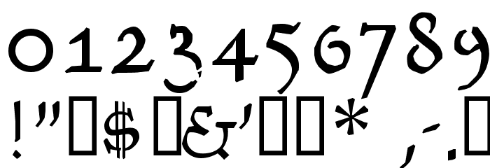 Kantor Schriftart Anderer Schreiben