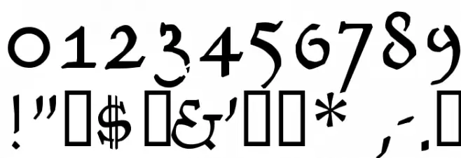 Kantor Schriftart Anderer Schreiben