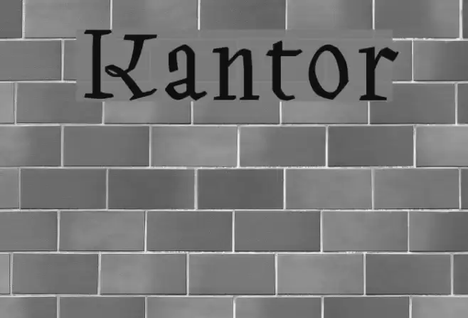 Kantor Schriftart examples