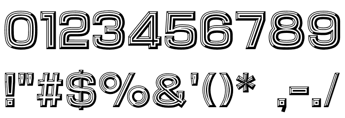 Kantou Bold フォント その他の文字
