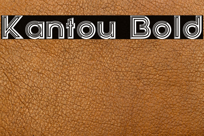Kantou Bold Example 1