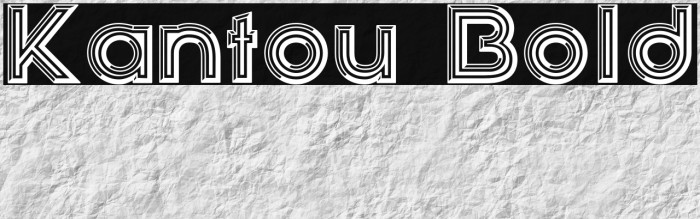 Kantou Bold Example 3