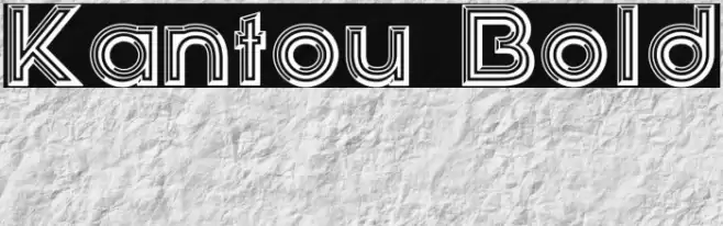 Kantou Bold Caratteri examples