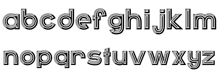 Kantou Bold フォント 小文字