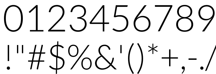 Kantumruy Light Font OTHER CHARS