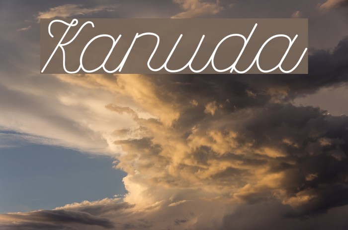 Kanuda Font examples