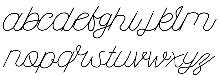 Kanuda Font LOWERCASE