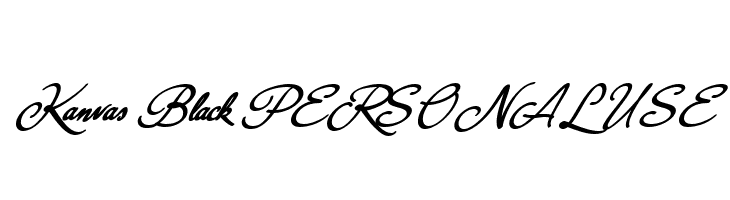 Kanvas Black PERSONAL USE  免费字体下载