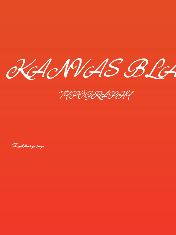 Kanvas Black PERSONAL USE Poster