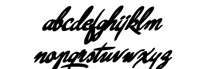 Kanvas Black PERSONAL USE Font LOWERCASE