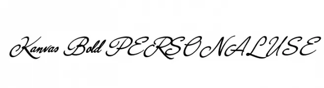 Kanvas Bold PERSONAL USE  Free Fonts Download