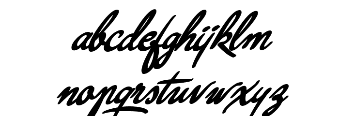 Kanvas Bold PERSONAL USE Font LOWERCASE