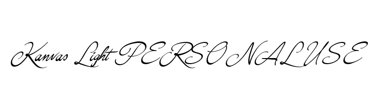 Kanvas Light PERSONAL USE  Frei Schriftart Herunterladen