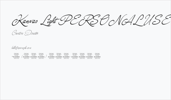 Kanvas Light PERSONAL USE Business Card