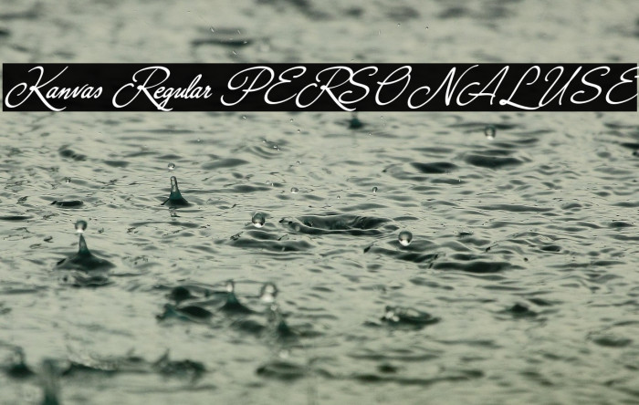 Kanvas Regular PERSONAL USE Example 1