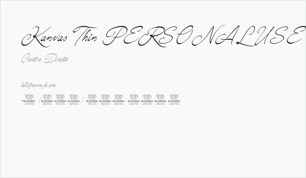 Kanvas Thin PERSONAL USE Business Card