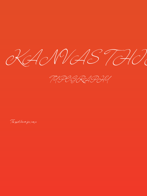 Kanvas Thin PERSONAL USE Poster