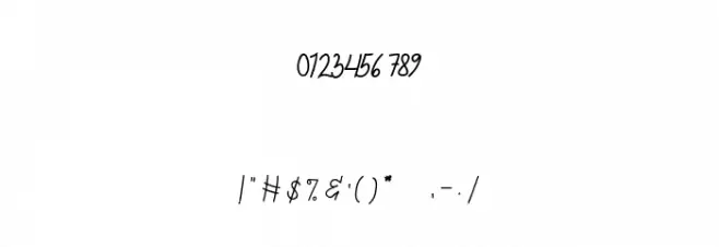 Kanya Font OTHER CHARS