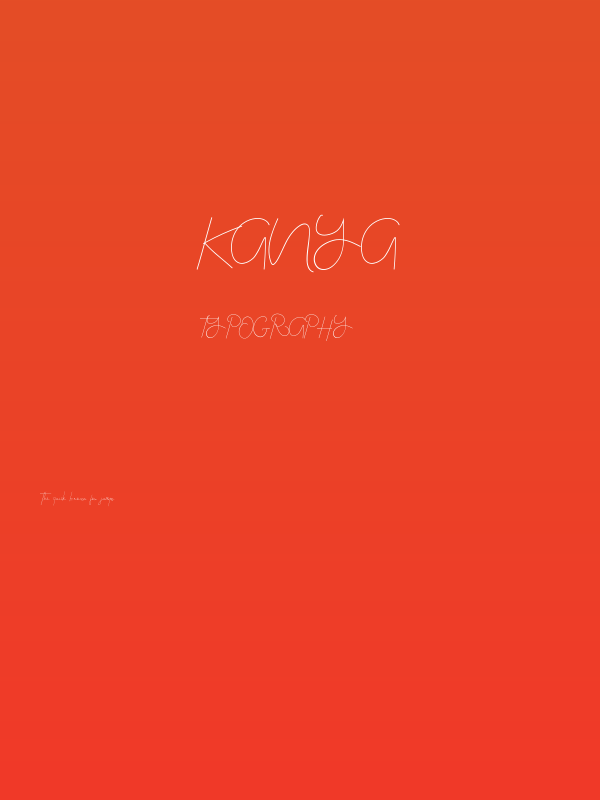 Kanya Poster