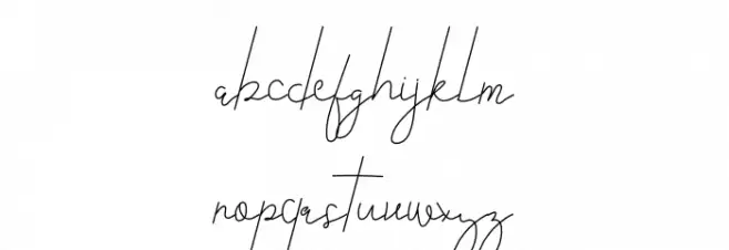 Kanya Schriftart Kleinbuchstaben