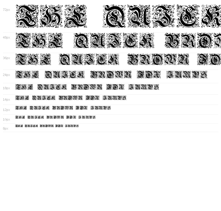 Kanzlei-Initialen Waterfall