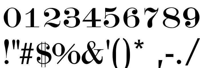 Kanzlei Light Font OTHER CHARS