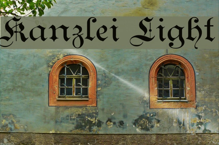Kanzlei Light Font examples