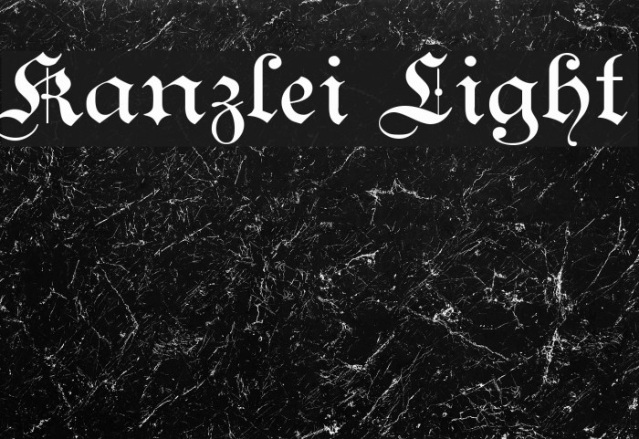 Kanzlei Light Font examples
