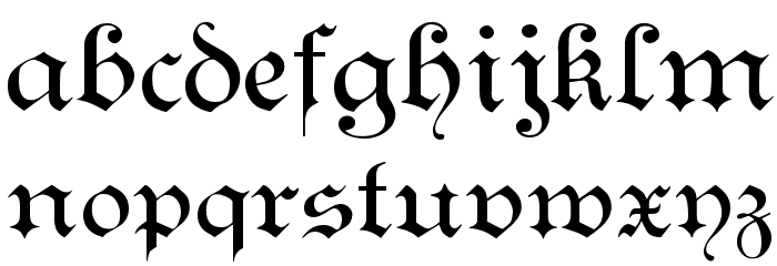 Kanzlei Light Font LOWERCASE