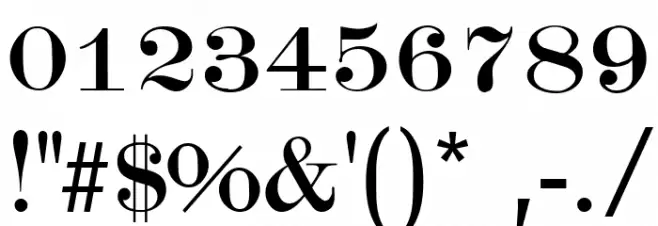 Kanzlei UNZ1 Light Font OTHER CHARS