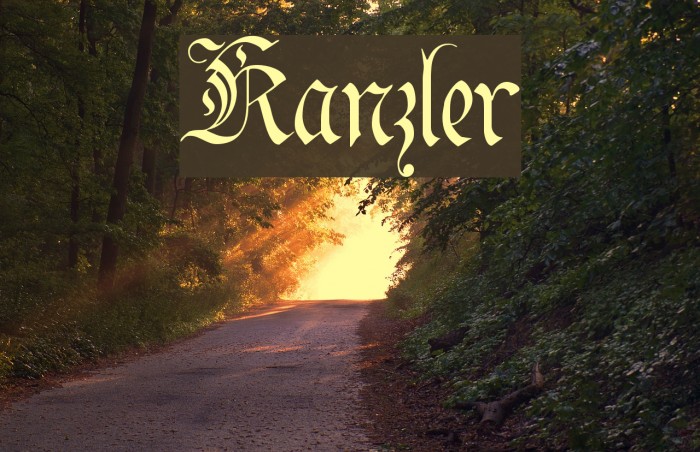 Kanzler Font examples