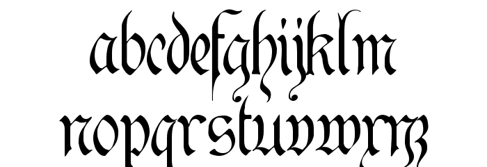 Kanzler Font LOWERCASE