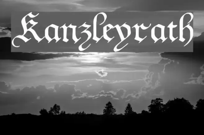 Kanzleyrath Fonte examples