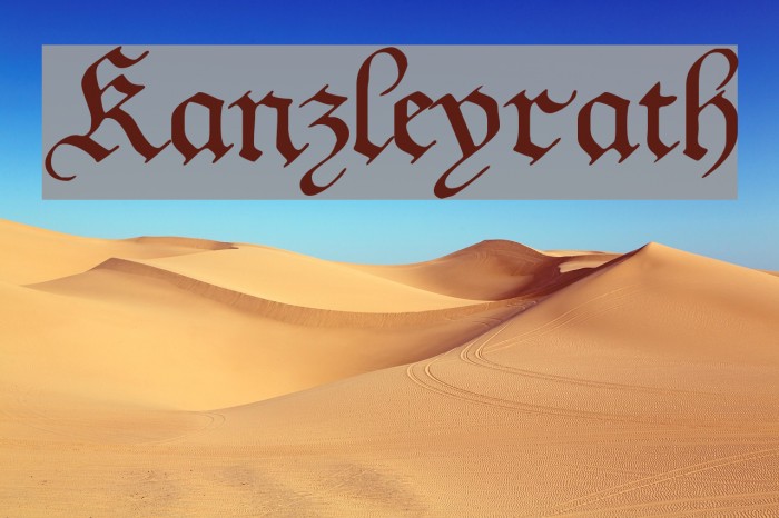 Kanzleyrath Fonte examples