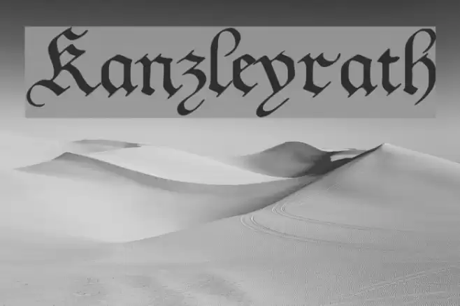 Kanzleyrath Fonte examples