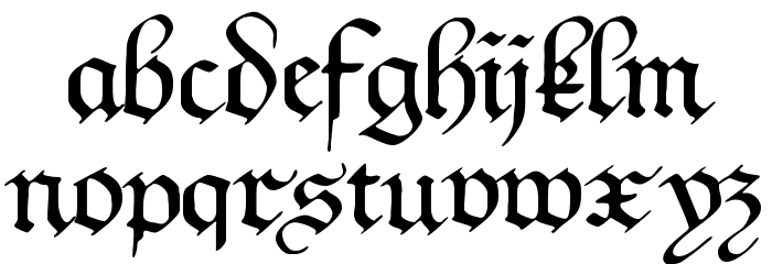 Kanzleyrath Fonte MINÚSCULAS