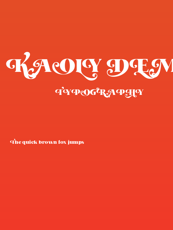 Kaoly Demo Poster