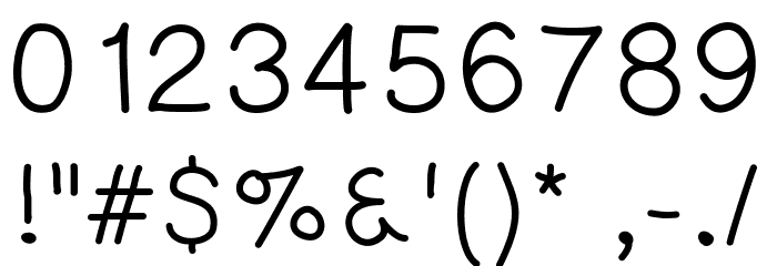KaoriGel Schriftart Anderer Schreiben