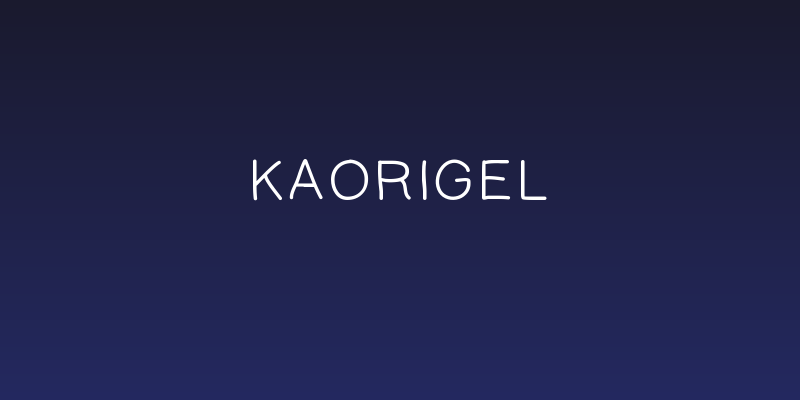 KaoriGel Social Header