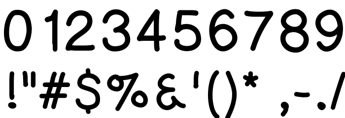 KaoriGelBold Font OTHER CHARS