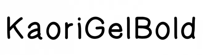 KaoriGelBold  Frei Schriftart Herunterladen