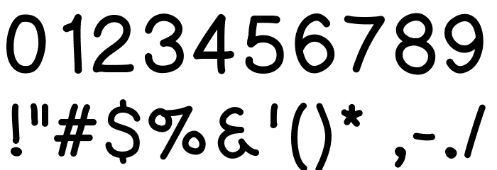 KaoriGelBold Font OTHER CHARS