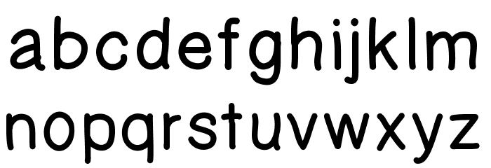 KaoriGelBold Font LOWERCASE