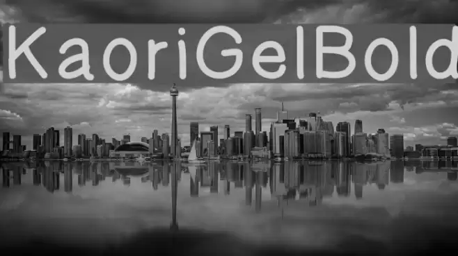 KaoriGelBold Font examples