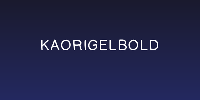 KaoriGelBold Social Header