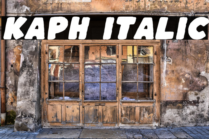 Kaph Italic Example 1