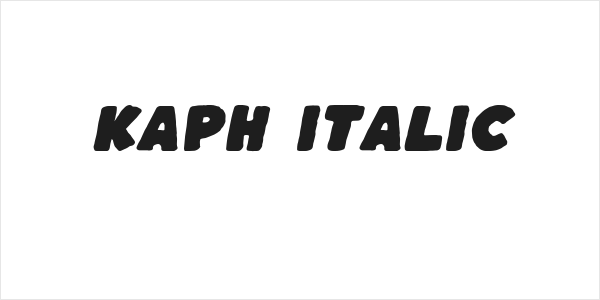 Kaph Italic Logo