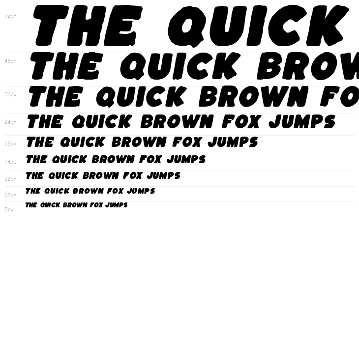 Kaph Italic Waterfall